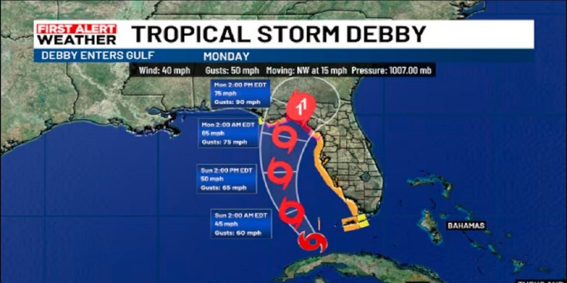 Tropical Storm Debby: Impact on Florida and the Path to Hurricane Status